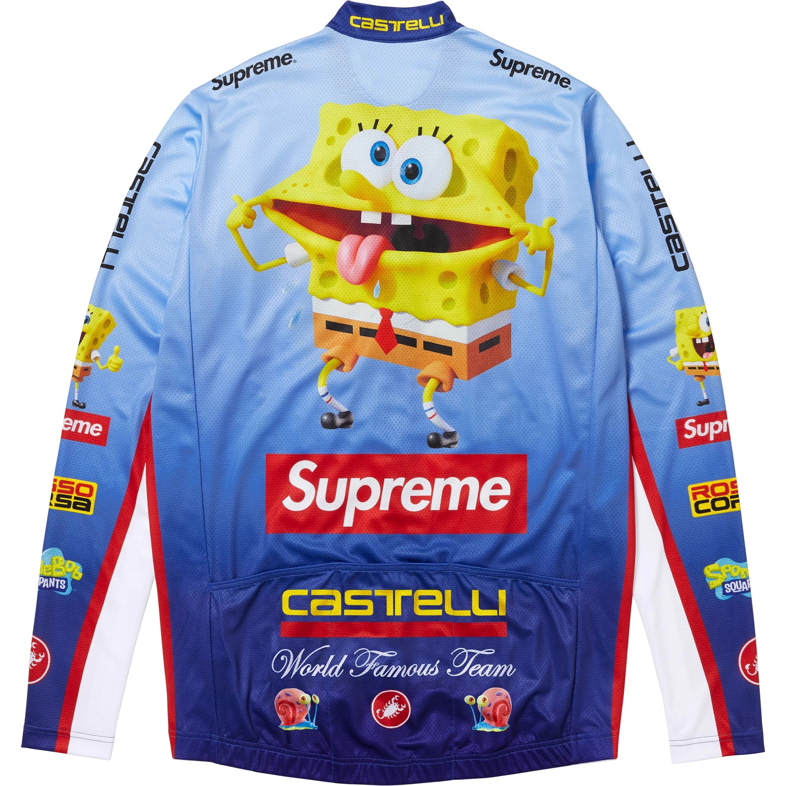 Supreme®/SpongeBob SquarePants Castelli® L/S Cycling Jersey view 8